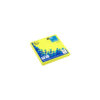 Notite adezive InFO Z-notes, 75x75 mm, galben neon, 80 file/set