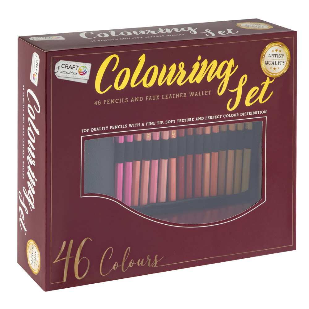 Set 46 creioane colorate Creative Craft, Premium Craft Sensations Set 46 creioane colorate Creative Craft, Premium Craft Sensations