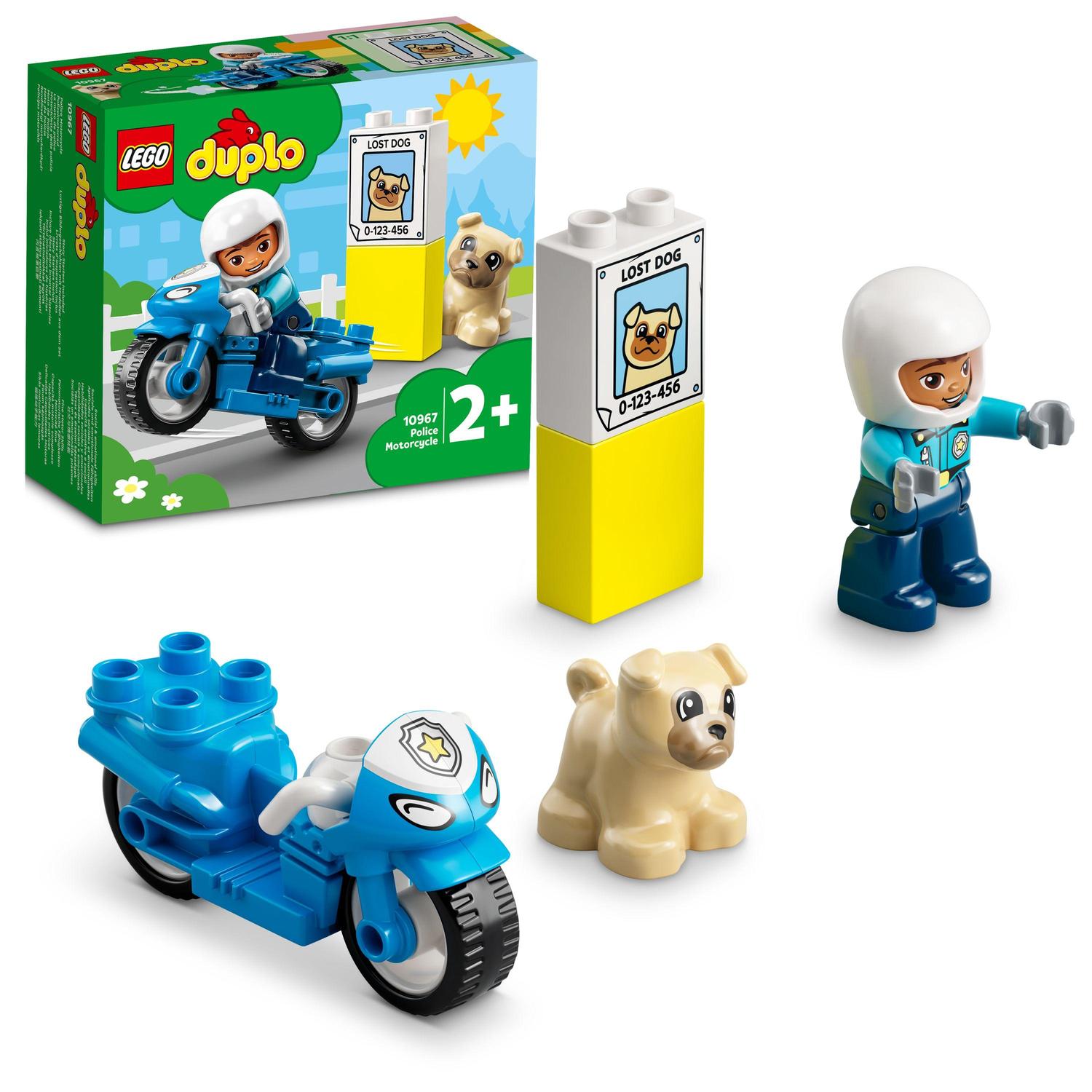 LEGO DUPLO, Motocicleta de politie, numar piese 5, varsta 2+ LEGO DUPLO, Motocicleta de politie, numar piese 5, varsta 2+