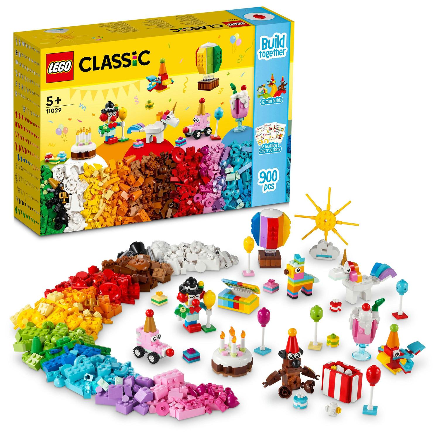 LEGO Classic, Cutie de petrecere creativa, numar piese 900, varsta 5+ LEGO Classic, Cutie de petrecere creativa, numar piese 900, varsta 5+