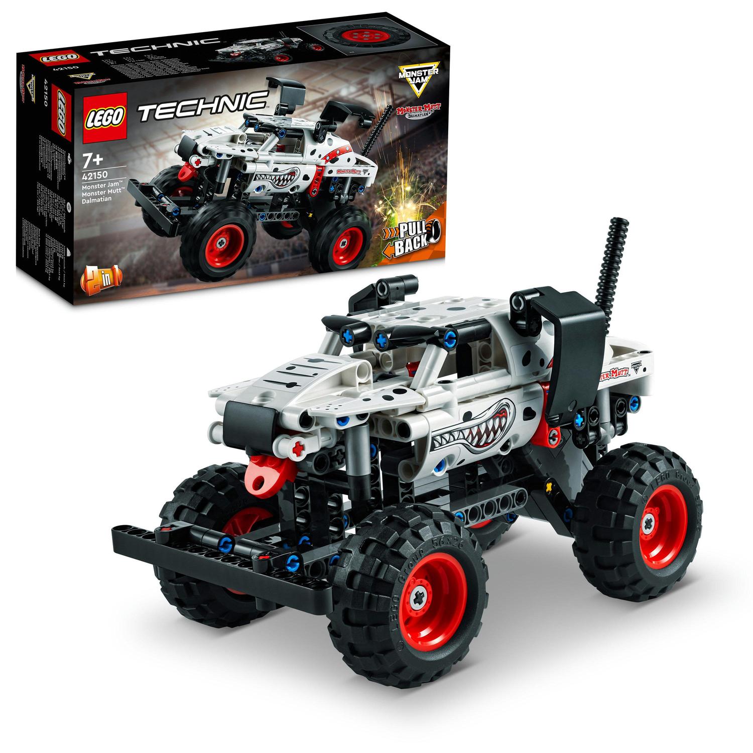 LEGO Technic, Dalmatian Monster Jam Monster Mutt, numar piese 244, varsta 7+ LEGO Technic, Dalmatian Monster Jam Monster Mutt, numar piese 244, varsta 7+