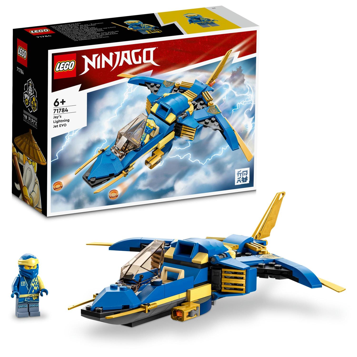 LEGO Ninjago, Avionul cu reactie Fulger EVO al lui Jay, numar piese 146, varsta 6+ LEGO Ninjago, Avionul cu reactie Fulger EVO al lui Jay, numar piese 146, varsta 6+