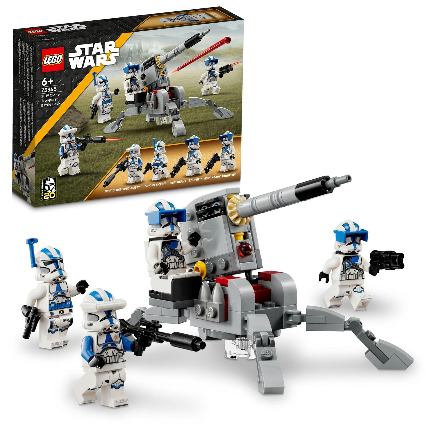 LEGO Star Wars, Pachet de lupta Clone Troopers, divizia 501, numar piese 119, varsta 6+ LEGO Star Wars, Pachet de lupta Clone Troopers, divizia 501, numar piese 119, varsta 6+
