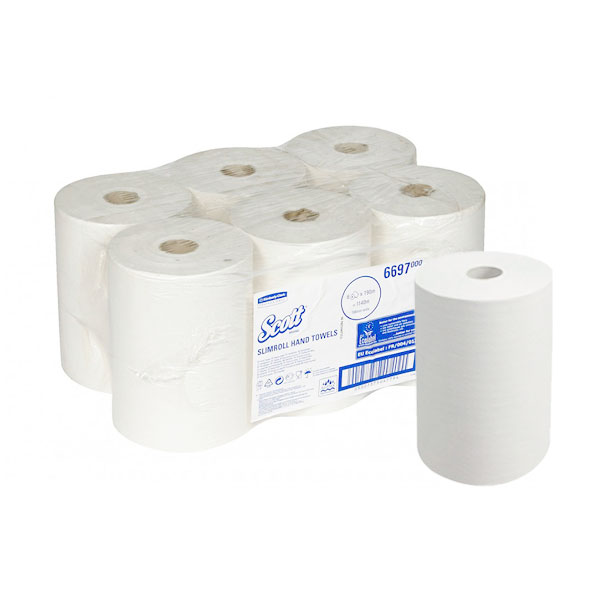 Rezerva prosoape in rola Kimberly-Clark Scott Slim XL, 1 strat, 190 m, 6 role/bax Rezerva prosoape in rola Kimberly-Clark Scott Slim XL, 1 strat, 190 m, 6 role/bax