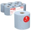 Lavete in rola Kimberly-Clark L20, industrial, 2 straturi, 6 role/bax, albastre
