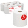 Lavete in rola Kimberly-Clark L20, industrial, 2 straturi, 6 role/bax, albe