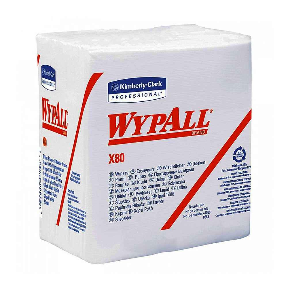 Laveta Wypall X80, alba, 30.5 x 31.8 cm, 200 portii/bax Laveta Wypall X80, alba, 30.5 x 31.8 cm, 200 portii/bax