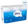 Hartie igienica Kimberly-Clark Kleenex, alba, 3 straturi, 6 role/pachet Hartie igienica Kimberly-Clark Kleenex, alba, 3 straturi, 6 role/pachet