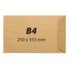 Plic B4, 250 x 353 mm, kraft, banda silicon, 90 g/mp, 250 bucati/cutie Plic B4, 250 x 353 mm, kraft, banda silicon, 90 g/mp, 250 bucati/cutie