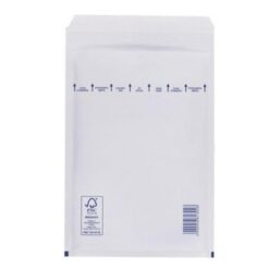 Plic cu protectie, 220 x 340 mm (interior), alb, banda silicon, 90 g/mp, 5 bucati/set