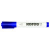 Marker pentru tabla Kores, varf rotund, 3-5 mm, albastru