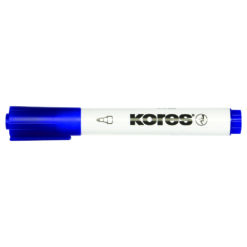 Marker pentru tabla Kores, varf rotund, 3-5 mm, albastru