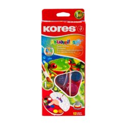 Acuarele Kores Akuarellos, 30 mm, 12 culori/set