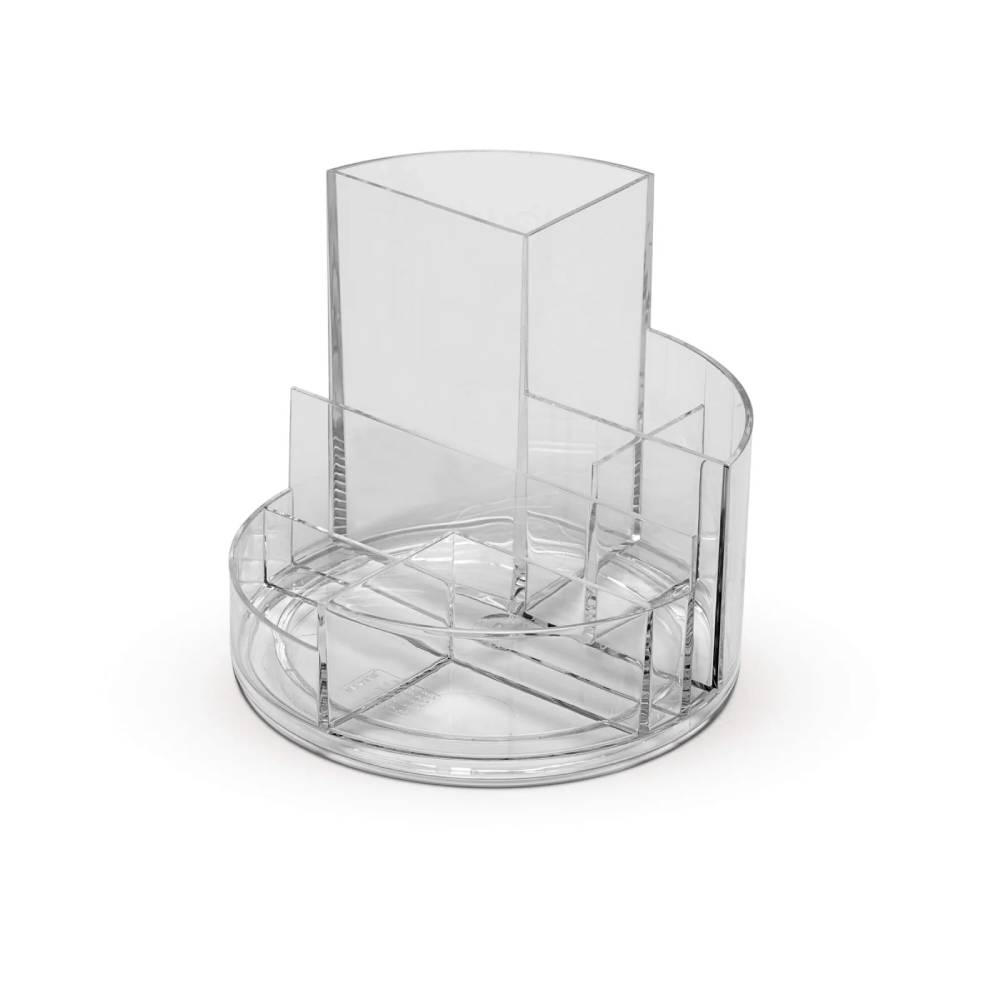 Suport pentru accesorii birou Maul, 6 compartimente, plastic, transparent Suport pentru accesorii birou Maul, 6 compartimente, plastic, transparent
