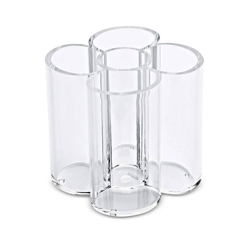 Suport instrumente de scris Maul, 5 compartimente sticla acrilica, transparent Suport instrumente de scris Maul, 5 compartimente sticla acrilica, transparent