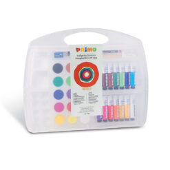 Tempera Morocolor Primo, cutie din plastic, 14 tuburi tempera, 15 acuarele