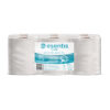 Rola prosop derulare centrala Esentis Clean, alba, 2 straturi, 150 m, 6 role/set Rola prosop derulare centrala Esentis Clean, alba, 2 straturi, 150 m, 6 role/set