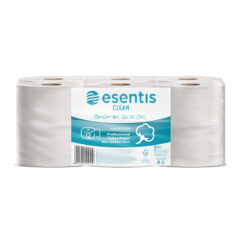 Hartie igienica Midi Jumbo Esentis Clean, alba, 2 straturi, 150 m