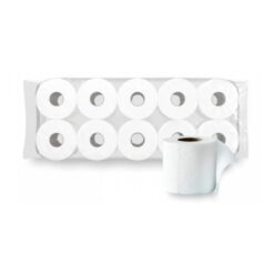 Hartie igienica Esentis neutru, 3 straturi, alba, 120 portii, 14 m, 10 role/set