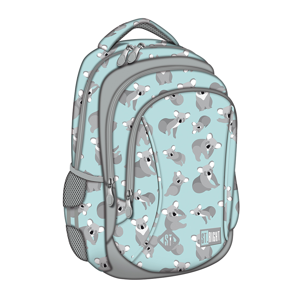 Ghiozdan St.Right BP26, colectia Koala, 3 compartimente, 15 inch Ghiozdan St.Right BP26, colectia Koala, 3 compartimente, 15 inch