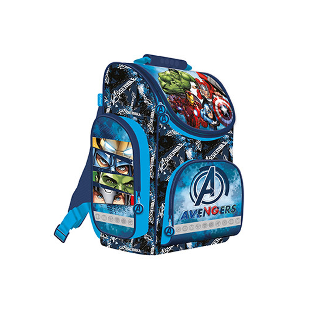 Ghiozdan Majewski, Avengers, 1 compartiment, 36x28x16 cm, capacitate 15L Ghiozdan Majewski, Avengers, 1 compartiment, 36x28x16 cm, capacitate 15L