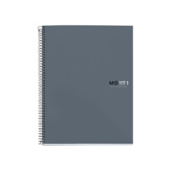 Caiet cu spira  Miquelrius Original, A4, matematica, 80 file, coperta cu tratament antiviral si antibacterian, grafit