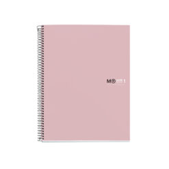Caiet cu spira  Miquelrius Original, A5, matematica, 80 file, coperta cu tratament antiviral si antibacterian, lila