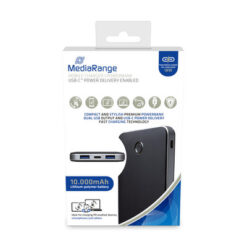 Baterie Externa MediaRange, 10 000mAh cu 2x USB-A 1x USB-C