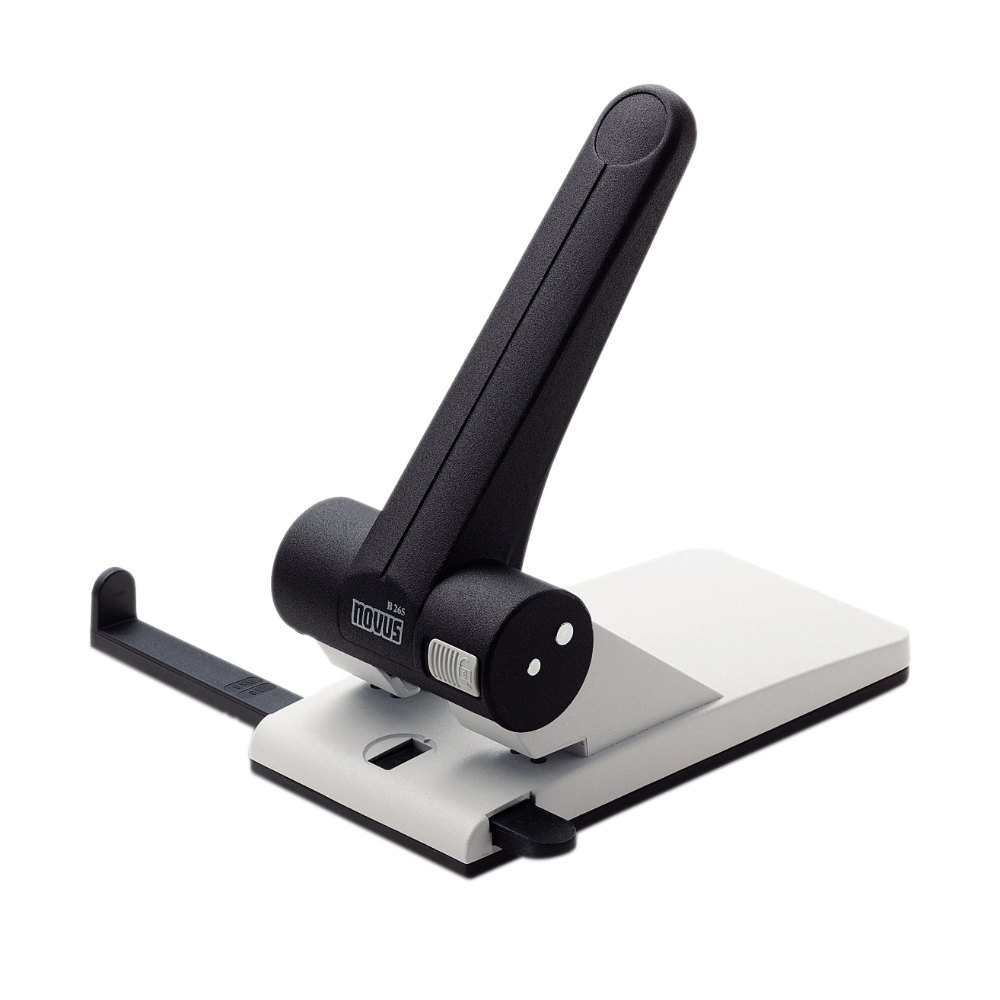 Perforator Novus B265, 65 coli, negru Perforator Novus B265, 65 coli, negru