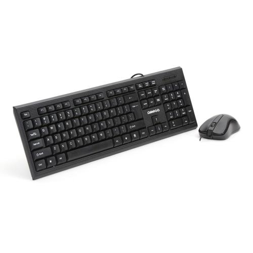 Kit tastatura si mouse cu fir, Omega, negru, OKM09 Kit tastatura si mouse cu fir, Omega, negru, OKM09
