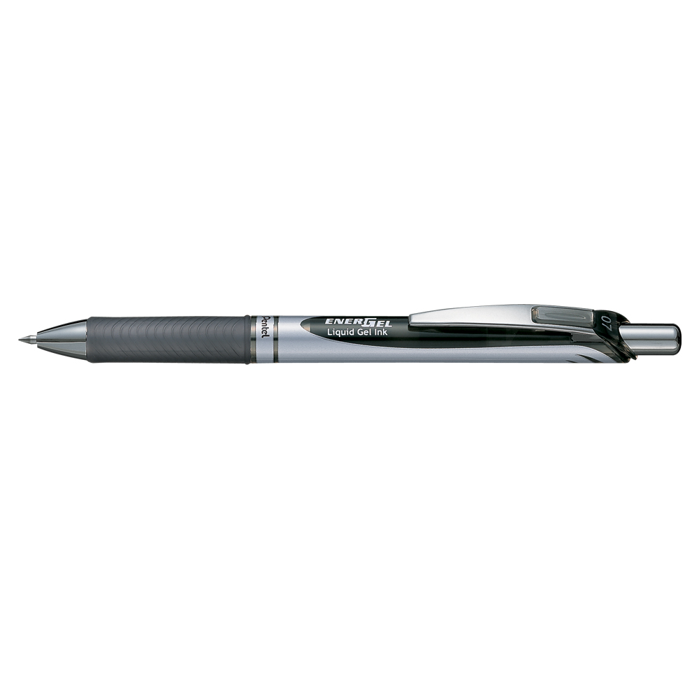 Roller cu gel, Pentel, Energel, 0.7 mm, plastic, negru Roller cu gel, Pentel, Energel, 0.7 mm, plastic, negru