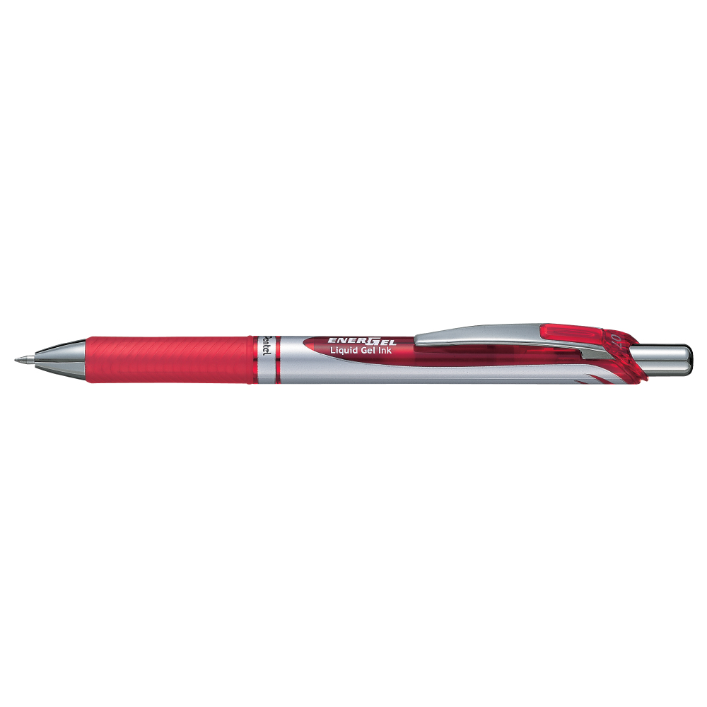 Roller cu gel, Pentel, Energel, 0.7 mm, plastic, rosu Roller cu gel, Pentel, Energel, 0.7 mm, plastic, rosu