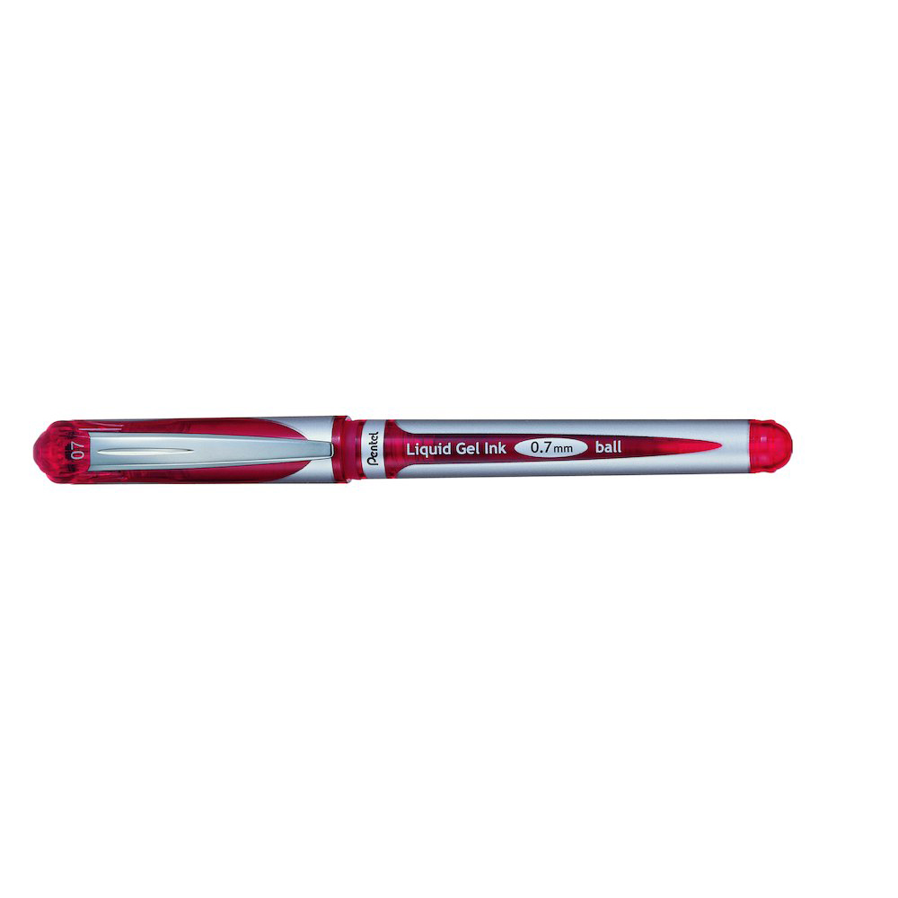 Roller cu gel Pentel EnerGel Xm Medium, 0.7 mm, fara mecanism, rosu Roller cu gel Pentel EnerGel Xm Medium, 0.7 mm, fara mecanism, rosu