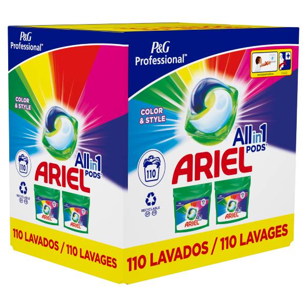 Detergent capsule ARIEL All in One PODS Color, 2 bucati x 55 pernute Detergent capsule ARIEL All in One PODS Color, 2 bucati x 55 pernute