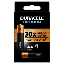 Baterii DURACELL R6 Optimum AA, 4 bucati
