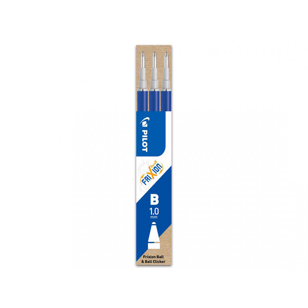 Rezerva roller cu gel Pilot Frixion Ball, 1 mm, albastru, 3 bucati/set Rezerva roller cu gel Pilot Frixion Ball, 1 mm, albastru, 3 bucati/set