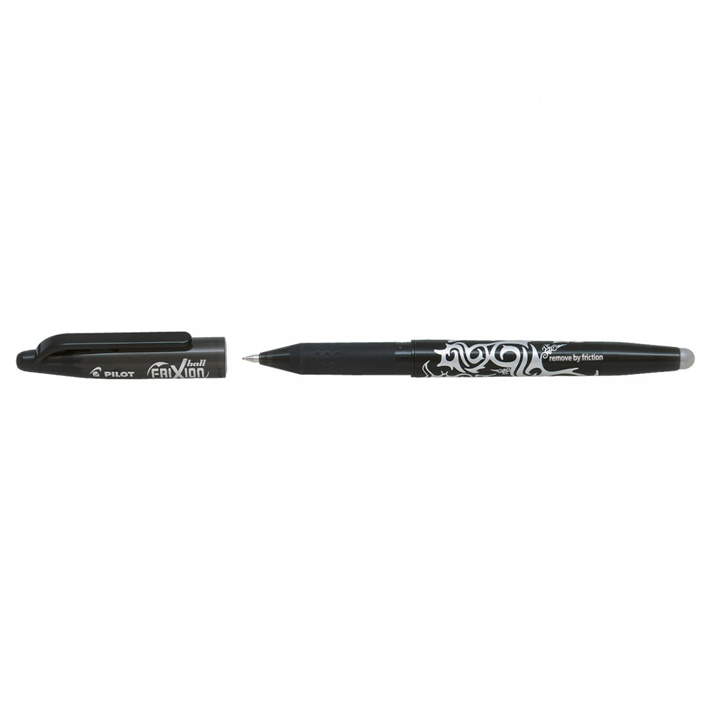 Roller cu gel Pilot Frixion Ball, fara mecanism, 0.7 mm, negru Roller cu gel Pilot Frixion Ball, fara mecanism, 0.7 mm, negru
