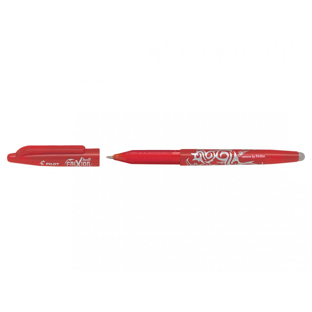 Roller cu gel Pilot Frixion Ball, fara mecanism, 0.7 mm, rosu Roller cu gel Pilot Frixion Ball, fara mecanism, 0.7 mm, rosu