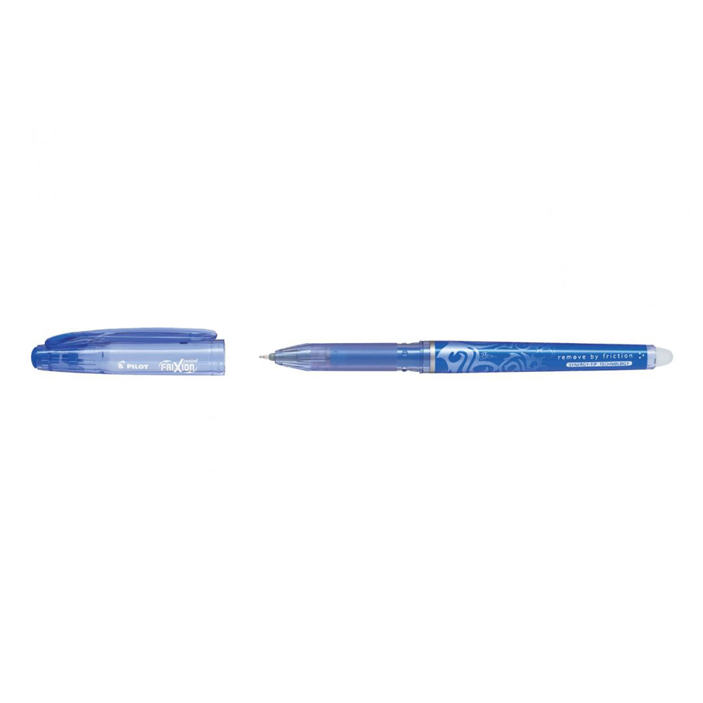 Roller cu gel Pilot Frixion Point, fara mecanism, 0.5 mm, albastru Roller cu gel Pilot Frixion Point, fara mecanism, 0.5 mm, albastru