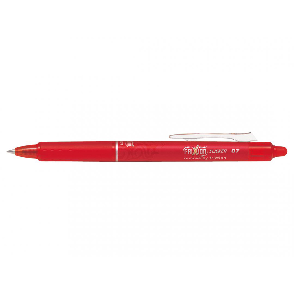 Roller cu gel Pilot Frixion Clicker, cu mecanism, 0.7 mm, rosu Roller cu gel Pilot Frixion Clicker, cu mecanism, 0.7 mm, rosu