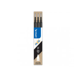 Rezerva roller cu gel Pilot Frixion Ball, 0.5 mm, negru, 3 bucati/set