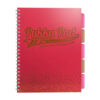 Caiet cu spirala si separatoare Pukka Pad Project Book Blush, 200 pagini, A4, matematica, coral