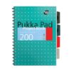 Caiet A4 cu spira si separatoare Pukka Pads MPB, dictando, perforatii, 200 pagini