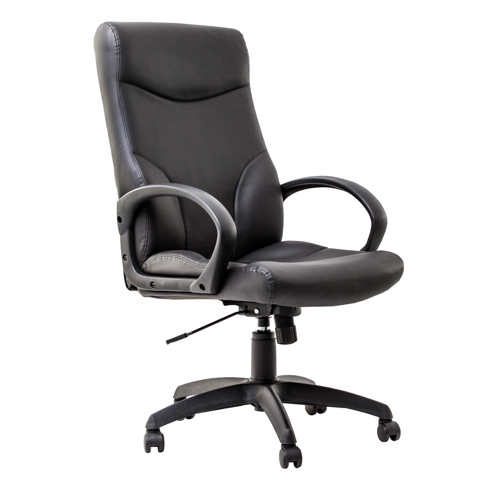 Scaun directorial, Stilo Eco, piele ecologica, negru Scaun directorial, Stilo Eco, piele ecologica, negru