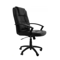 Scaun directorial CMX 2048, piele ecologica, neagru