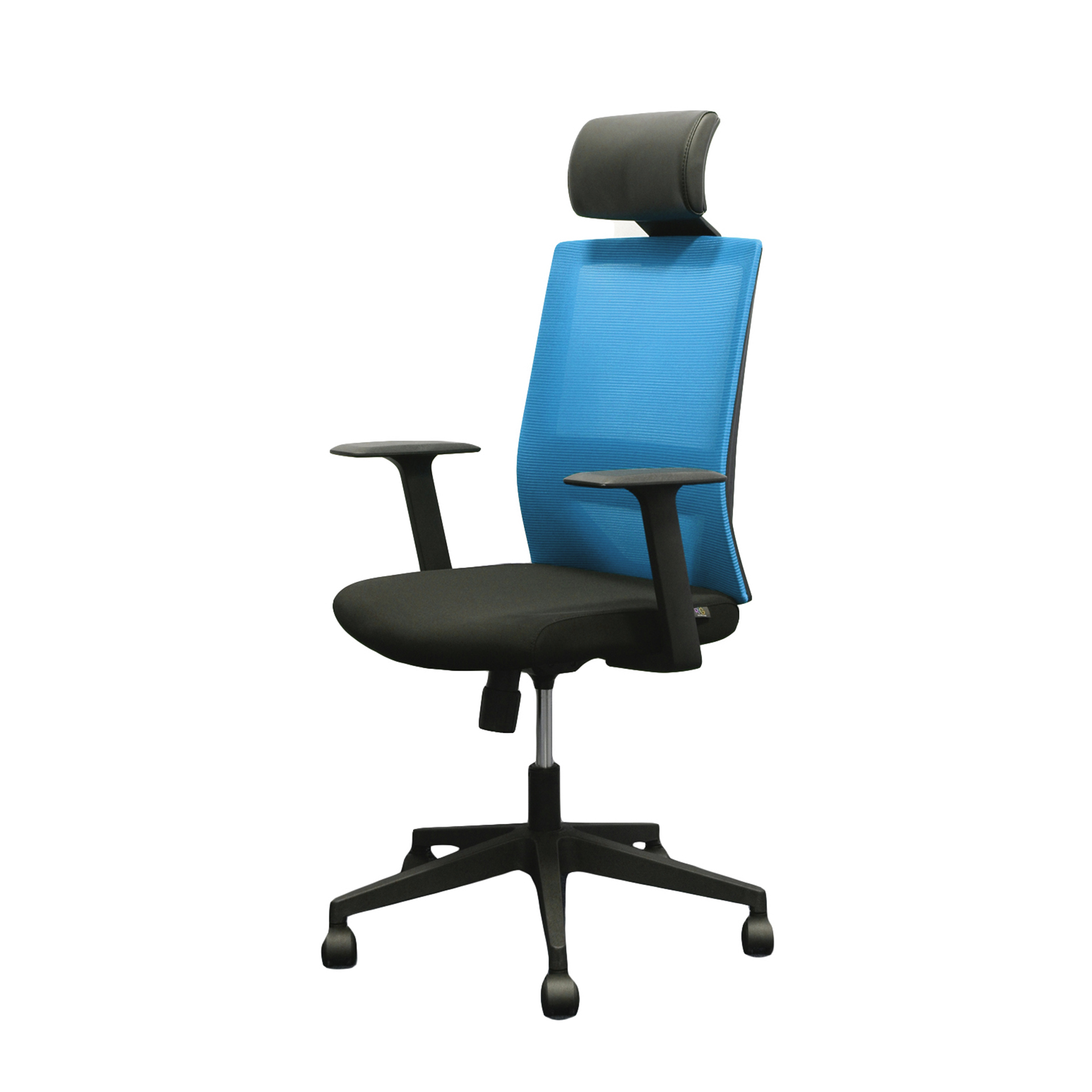Scaun operational, berry HB, tetiera, albastru Scaun operational, berry HB, tetiera, albastru