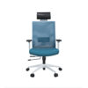 Scaun operational ergonimic, Snow, cu tetiera, albastru Scaun operational ergonimic, Snow, cu tetiera, albastru