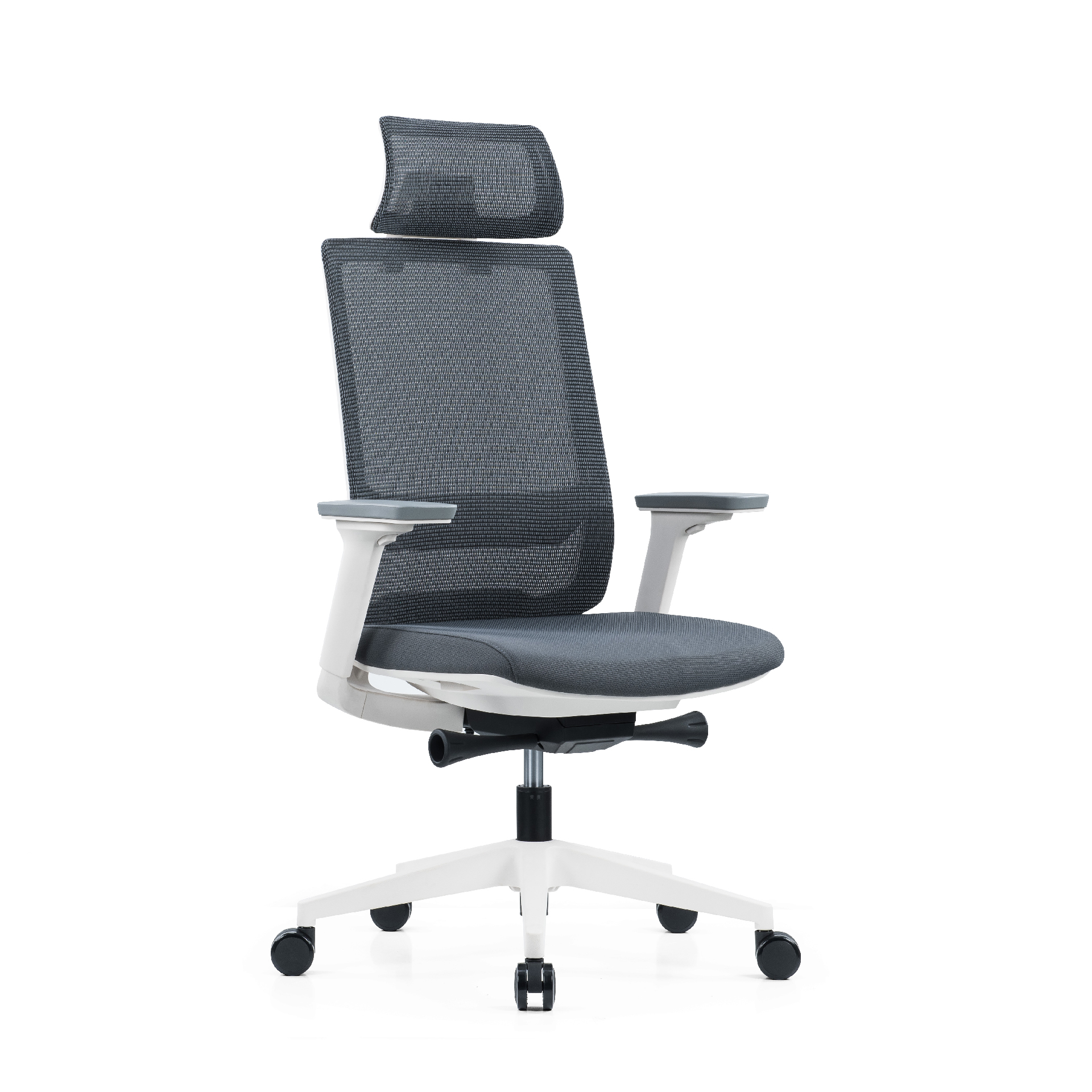 Scaun operational ergonomic, Meteor X, cu tetiera, gri Scaun operational ergonomic, Meteor X, cu tetiera, gri