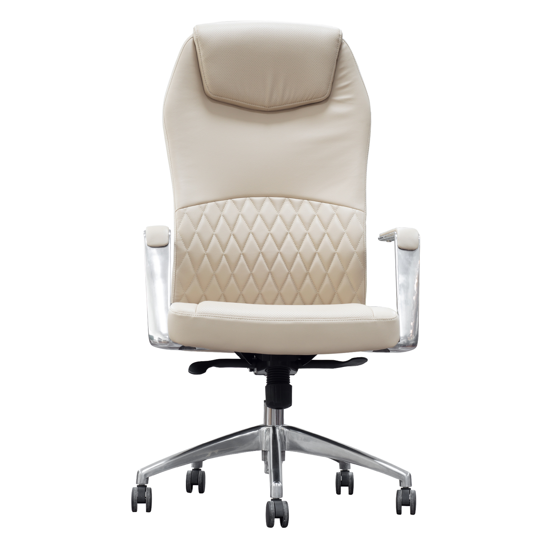 Scaun operational, Crono, piele ecologica, alb Scaun operational, Crono, piele ecologica, alb