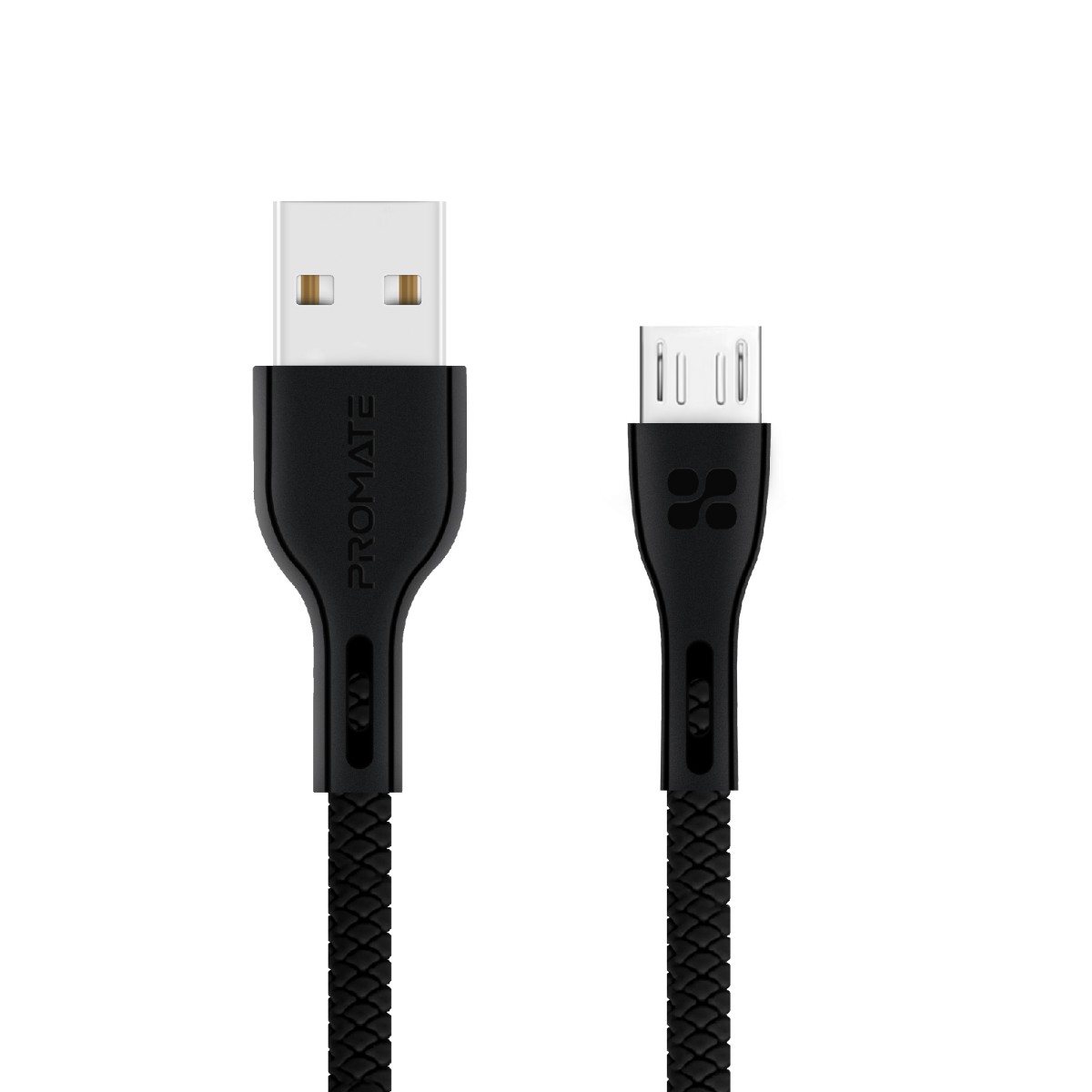 Cablu date Promate Powerbeam-M, microUSB, USB-A, Negru Cablu date Promate Powerbeam-M, microUSB, USB-A, Negru